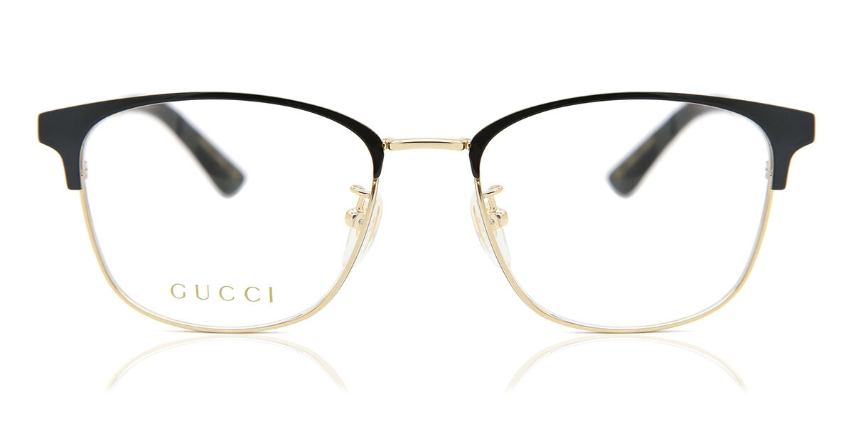 Photos - Glasses & Contact Lenses GUCCI GG0609OK Asian Fit 001 Men's Glasses Black Size 52 - Free Lens 