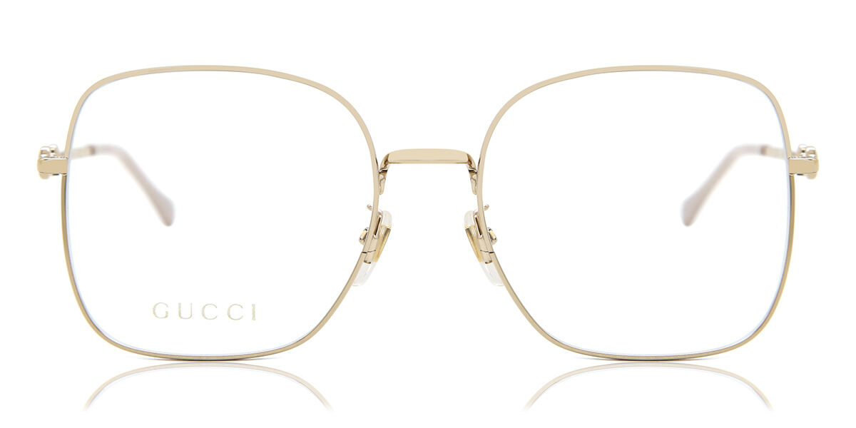 Gucci GG0883OA Asian Fit 001 Glasses Gold | VisionDirect Australia