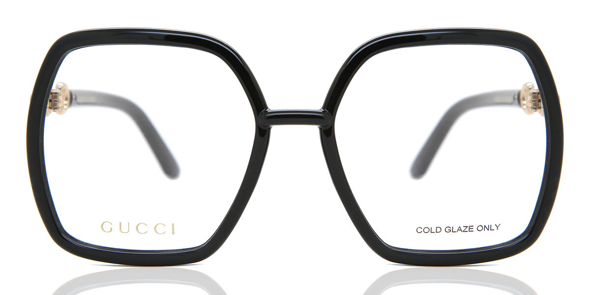 Photos - Glasses & Contact Lenses GUCCI GG0890O 001 Women's Eyeglasses Black Size 55  - Bl (Frame Only)