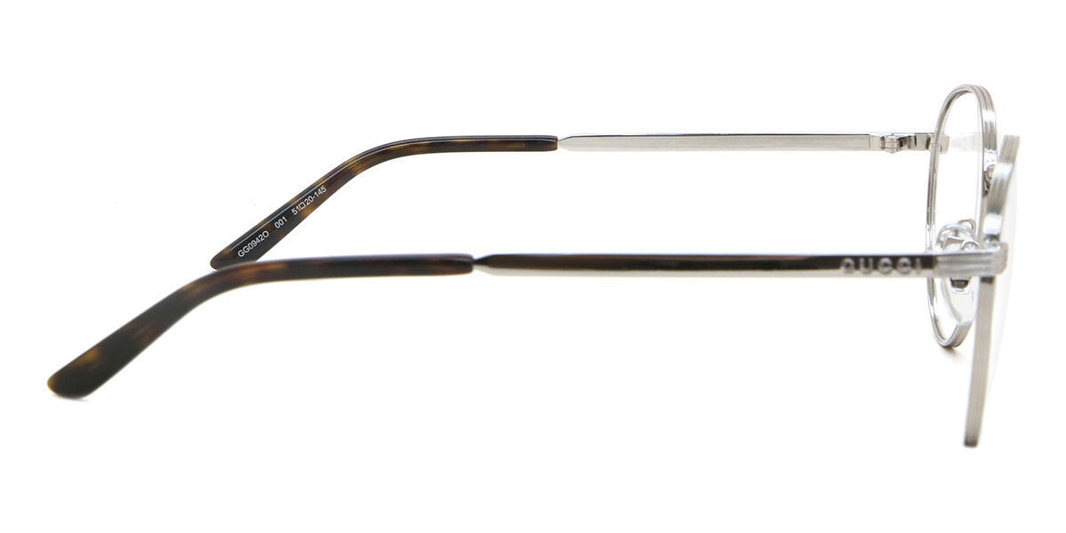 メガネ Gucci Eyeglasses GG0942O 001 Round Silver Frame Unisex Gucci™ GG0942O Round Eyeglasses | EyeOns.com
