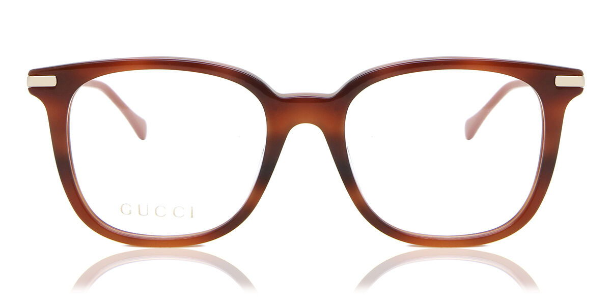 Gucci Gg0968o 002 Eyeglasses In Havana Gold Smartbuyglasses Usa