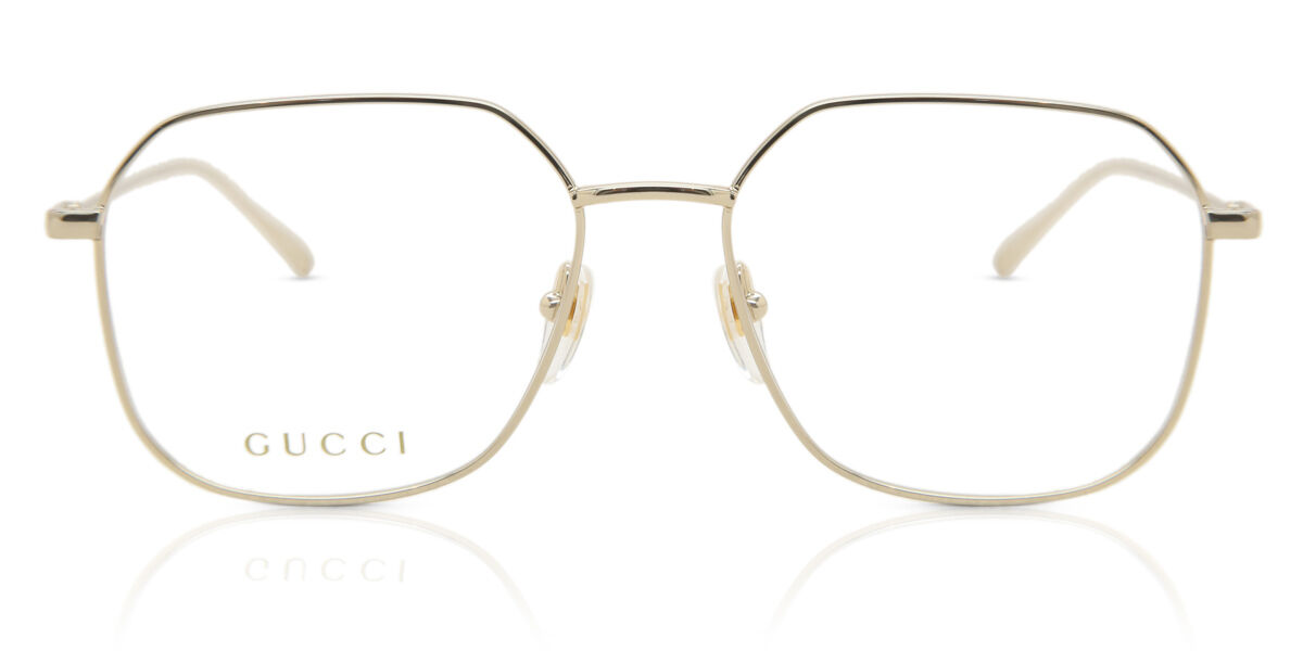 Photos - Glasses & Contact Lenses GUCCI GG1032O 002 Women's Eyeglasses Gold Size 54  - Blu (Frame Only)