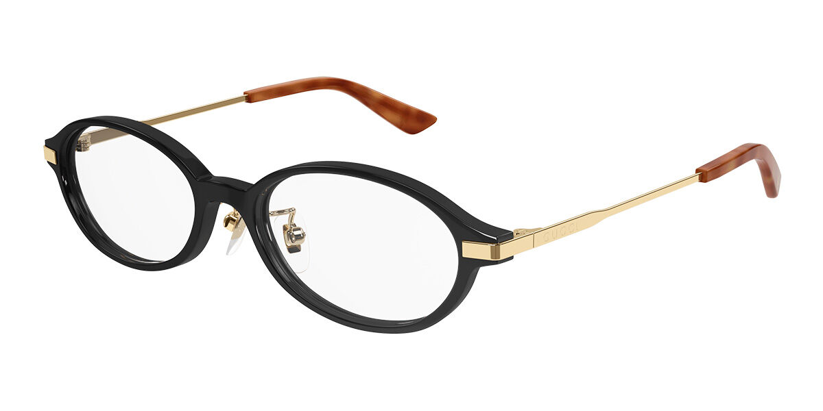 メガネ Gucci GG1054OK 001 Gold Retro Asian Fit Eyeglasses Eyeglasses Gucci GG1054OK 002