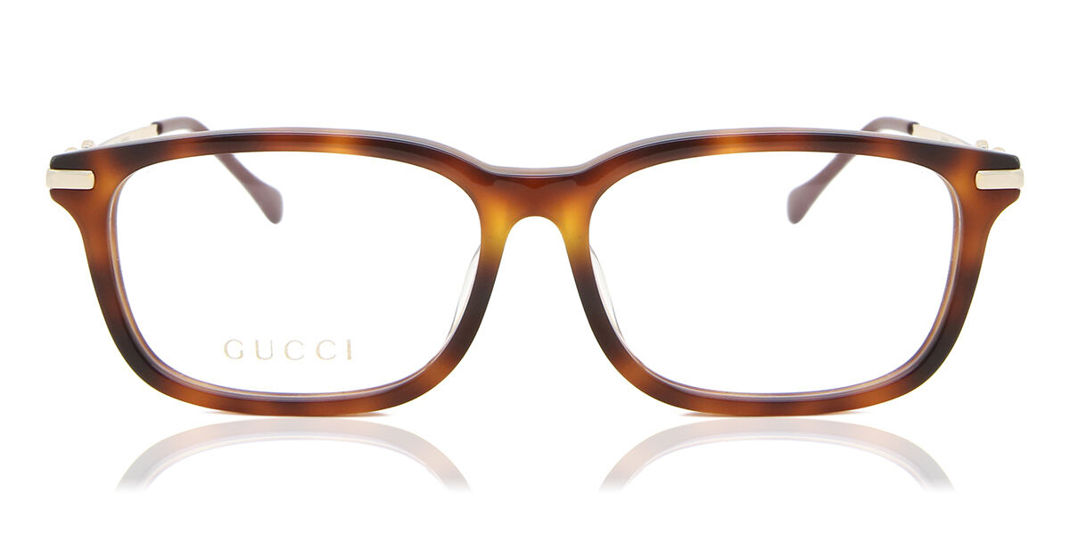 Gucci GG0886OA Asian Fit 002 Glasses Havana | VisionDirect Australia