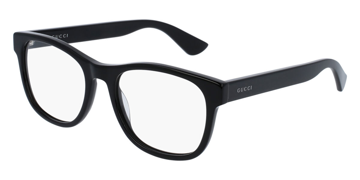 Gucci GG0004ON 001 Eyeglasses in Shiny Black | SmartBuyGlasses USA