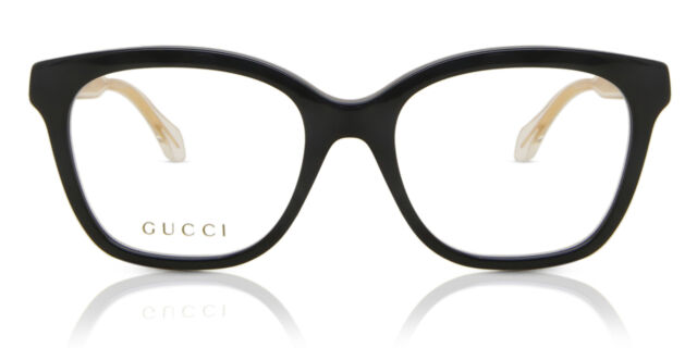 Gucci GG0566ON 001 Shiny Black Eyeglasses | SmartBuyGlasses US display picture 1
