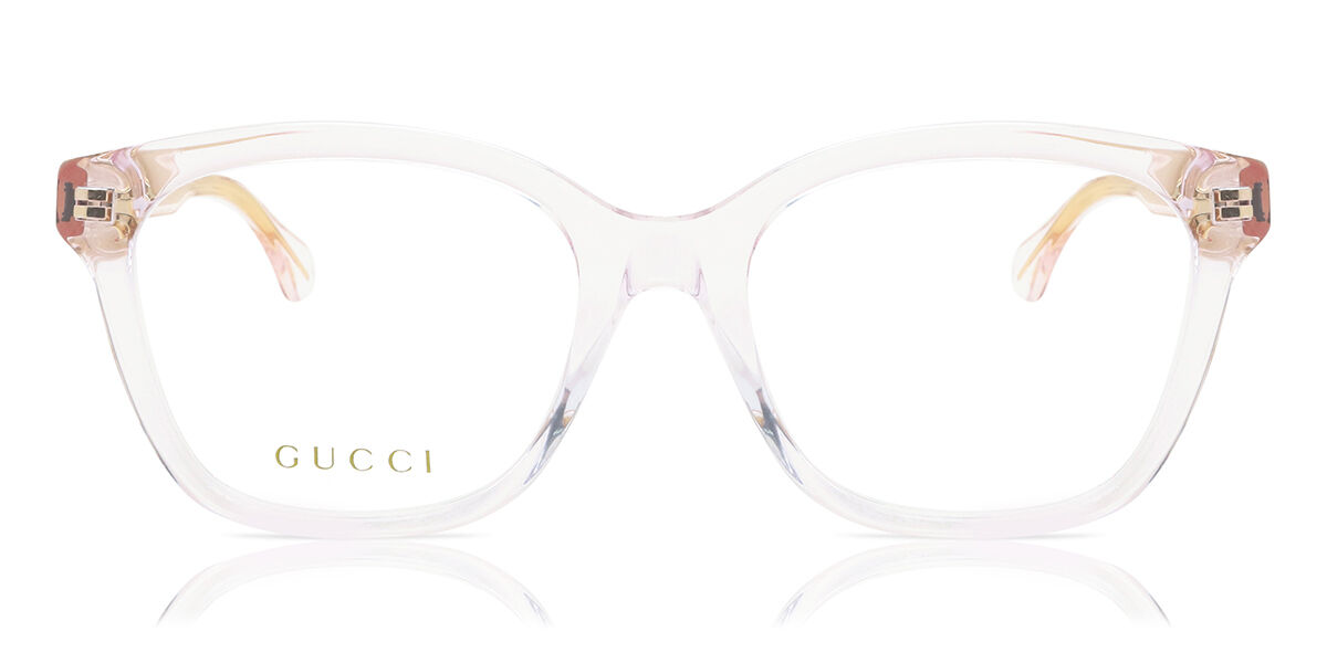 Gucci GG0566ON 004 Eyeglasses in Transparent Pink | SmartBuyGlasses USA