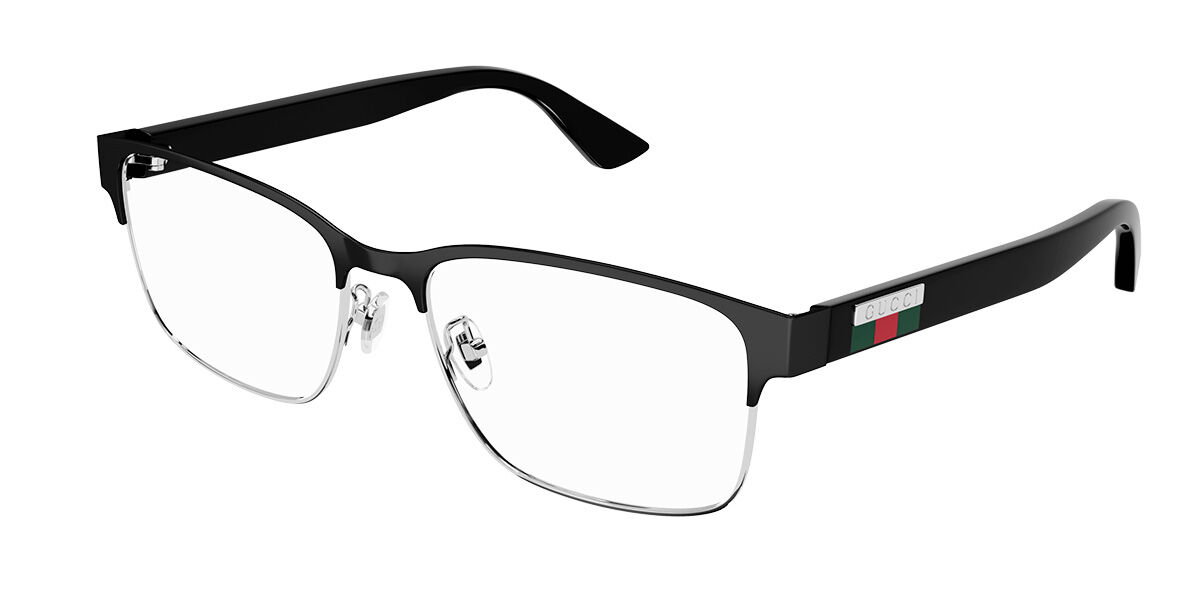 Gucci GG0750O 008 Glasses Shiny Silver VisionDirect Australia