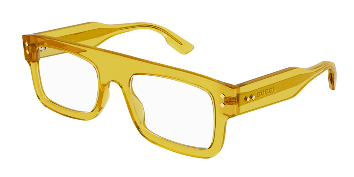 Gucci GG1085O 004 Eyeglasses in Shiny Transparent Azure ...