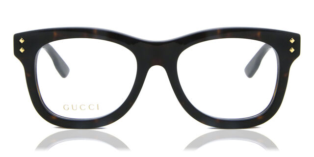 Gucci GG1086O 007 Shiny Dark Havana Eyeglasses  display picture 1