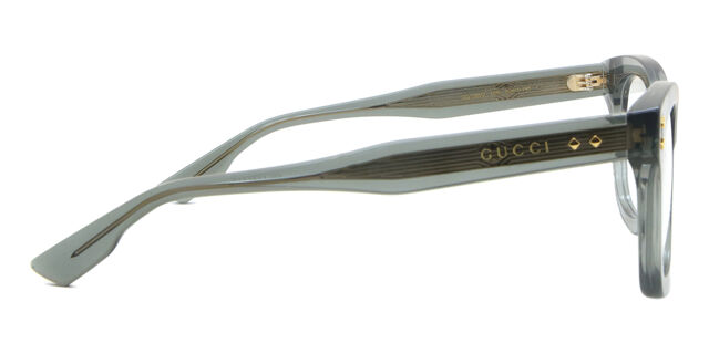 Gucci GG1086O 008 Shiny Transparent Grey Eyeglasses  display picture 1
