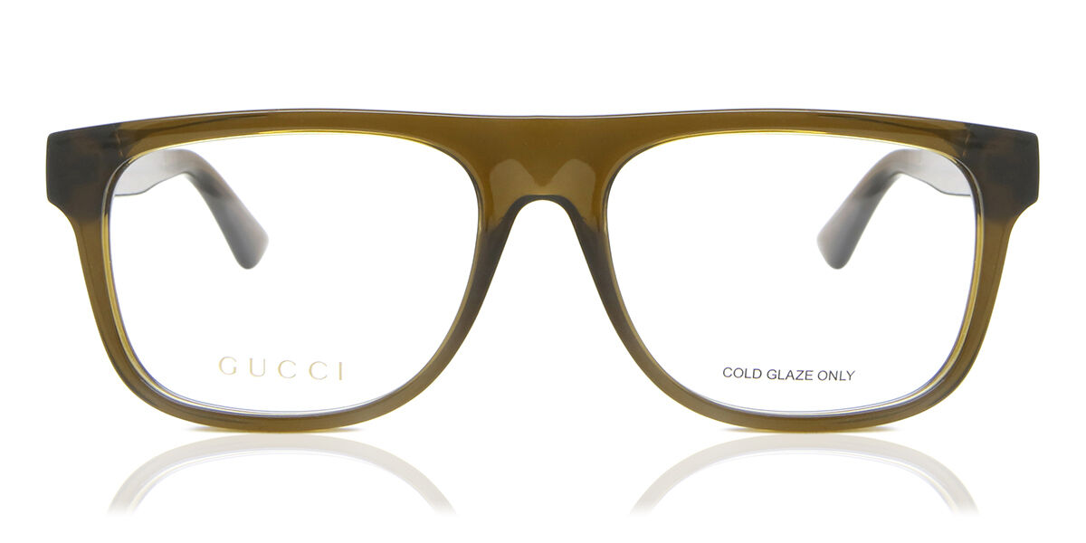 Gucci GG1117O 002 眼鏡Shiny Transparent Brown | SmartBuyGlasses 香港