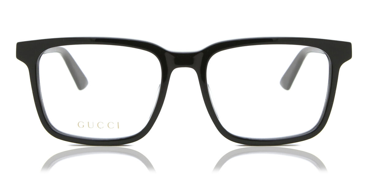 Gucci GG1120OA Asian Fit 001 Eyeglasses in Shiny Black ...