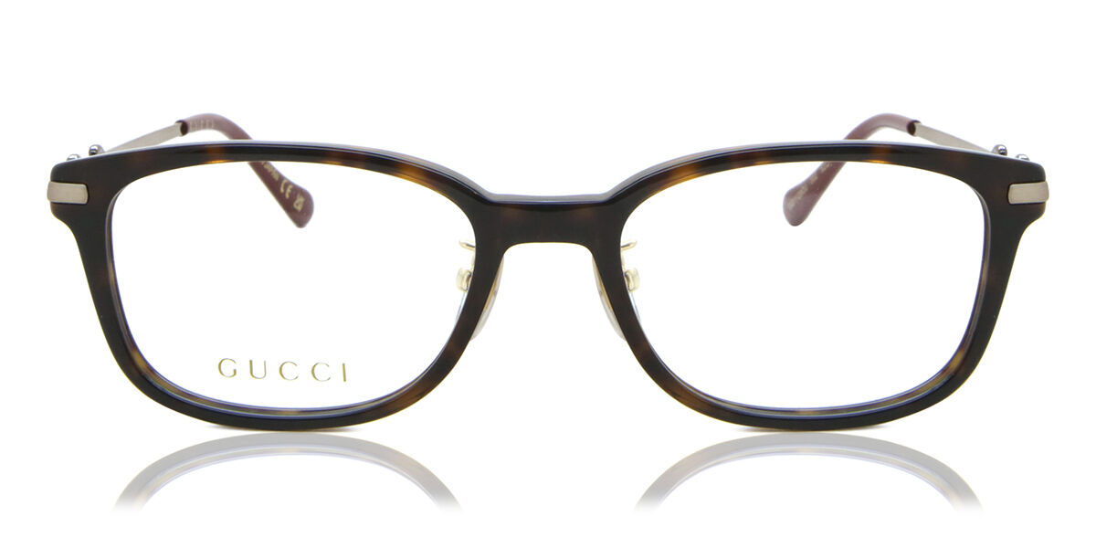 Gucci GG1129OJ Asian Fit 002 Eyeglasses in Shiny Dark Havana ...