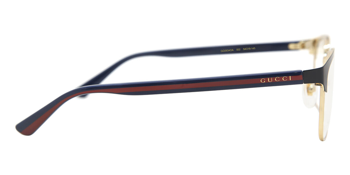メガネ Gucci Blue Triple Stripe Asian Fit Glasses GG0934OA 002 Gucci GG0934OA Asian Fit 002 glasses | Buy online now