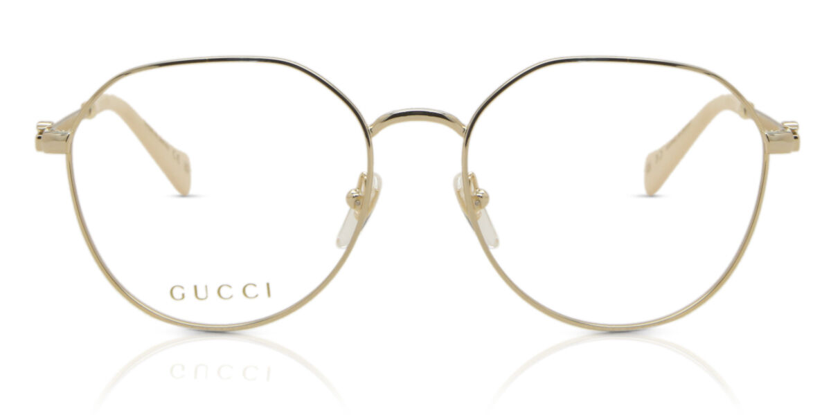 Photos - Glasses & Contact Lenses GUCCI GG1145O 003 Women's Eyeglasses Gold Size 54  - Blu (Frame Only)