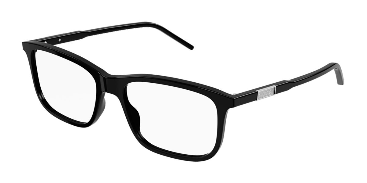 Photos - Glasses & Contact Lenses GUCCI GG1159O 001 Men's Eyeglasses Black Size 56  - Blue (Frame Only)