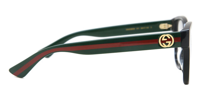 NEW Gucci Eyeglasses GG0038ON 011 Black Green Transperent Gucci GG0038ON 011 - Eyeglasses for Woman – LookerOnline main image 4