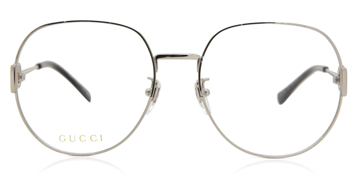 Gucci GG1208O 003 Eyeglasses in Silver SmartBuyGlasses USA