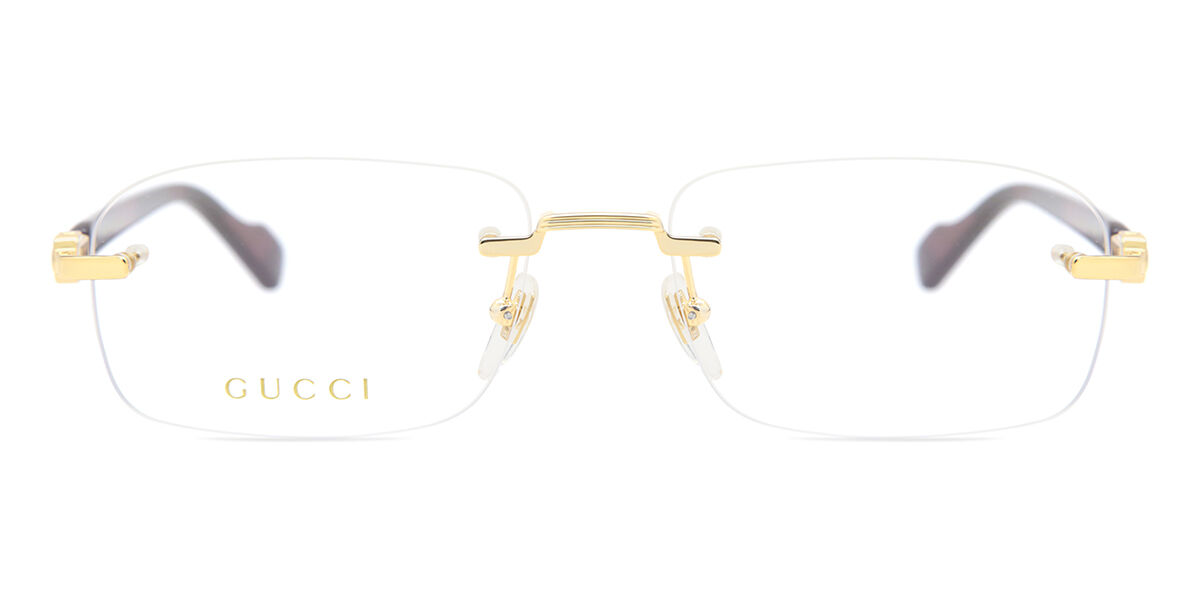 Gucci GG1221O 003 Eyeglasses in Gold | SmartBuyGlasses USA