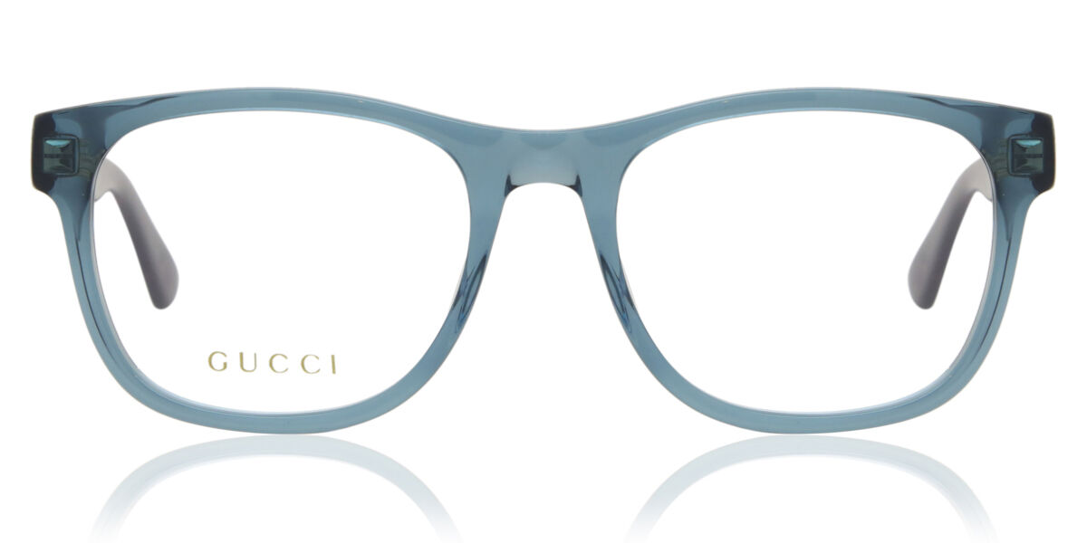 Gucci GG0004ON 012 Eyeglasses in Transparent Blue | SmartBuyGlasses USA