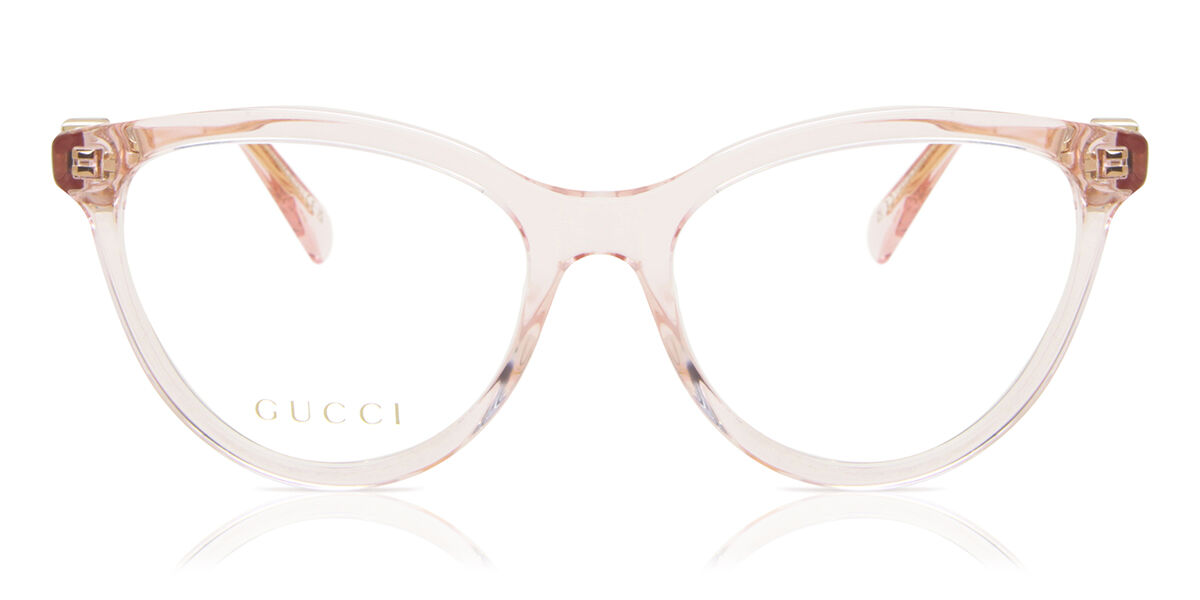 Gucci GG1179O 007 Eyeglasses in Transparent Pink SmartBuyGlasses USA
