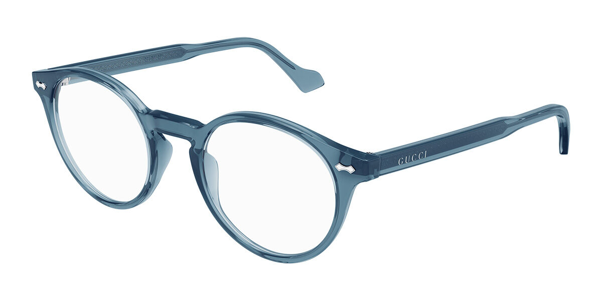 Photos - Glasses & Contact Lenses GUCCI GG0738O 008 Men's Eyeglasses Blue Size 48  - Blue (Frame Only)