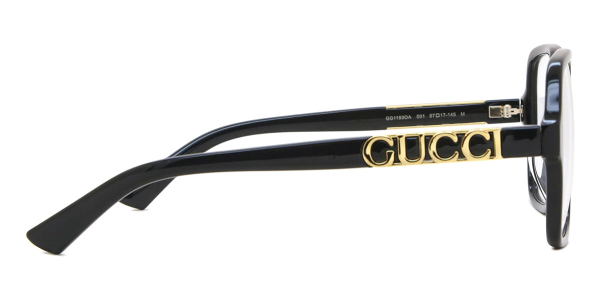 メガネ Gucci GG1193OA 001 Oversize Asian Fit Glasses 2023 Gucci GG1193OA 001 Glasses - US