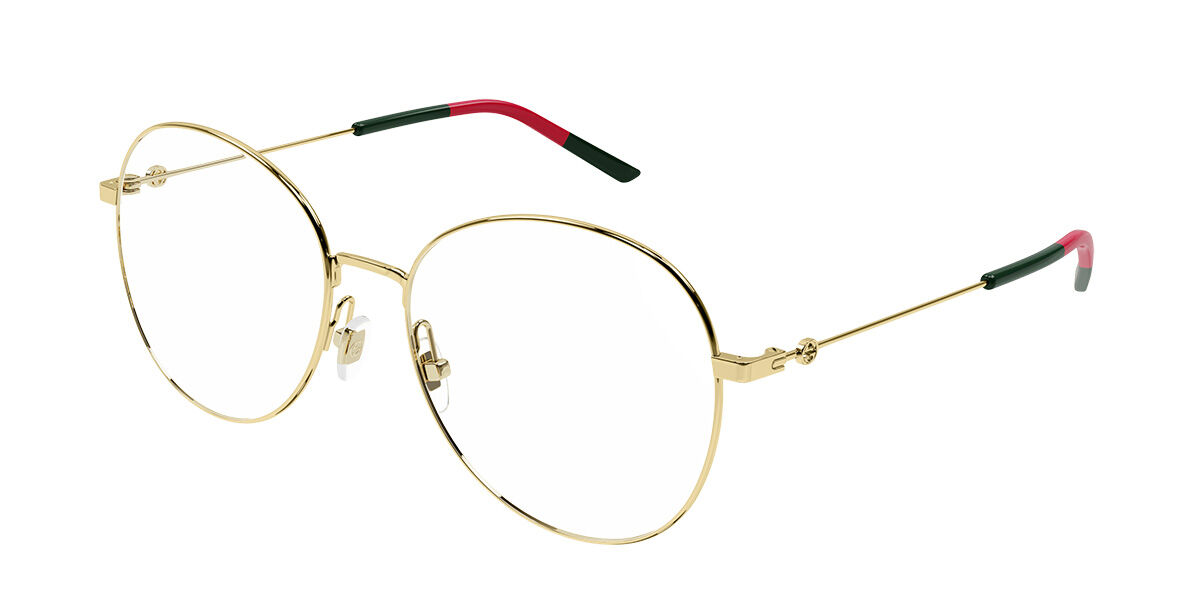 Photos - Glasses & Contact Lenses GUCCI GG1201O 001 Women's Eyeglasses Gold Size 57  - Blu (Frame Only)