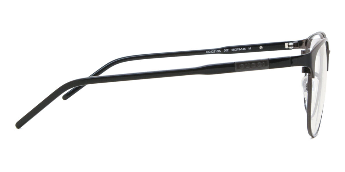 Gucci GG1231OA Asian Fit 002 Eye glasses | Black Grey