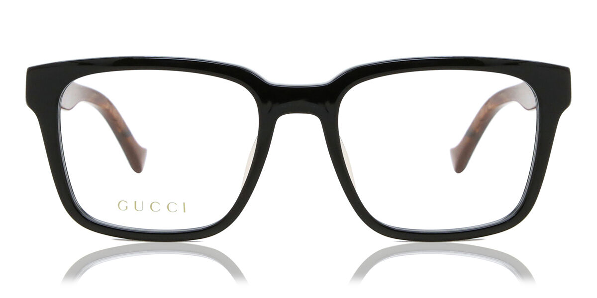 Gucci GG1306OA Asian Fit 001 Eyeglasses in Black | SmartBuyGlasses USA