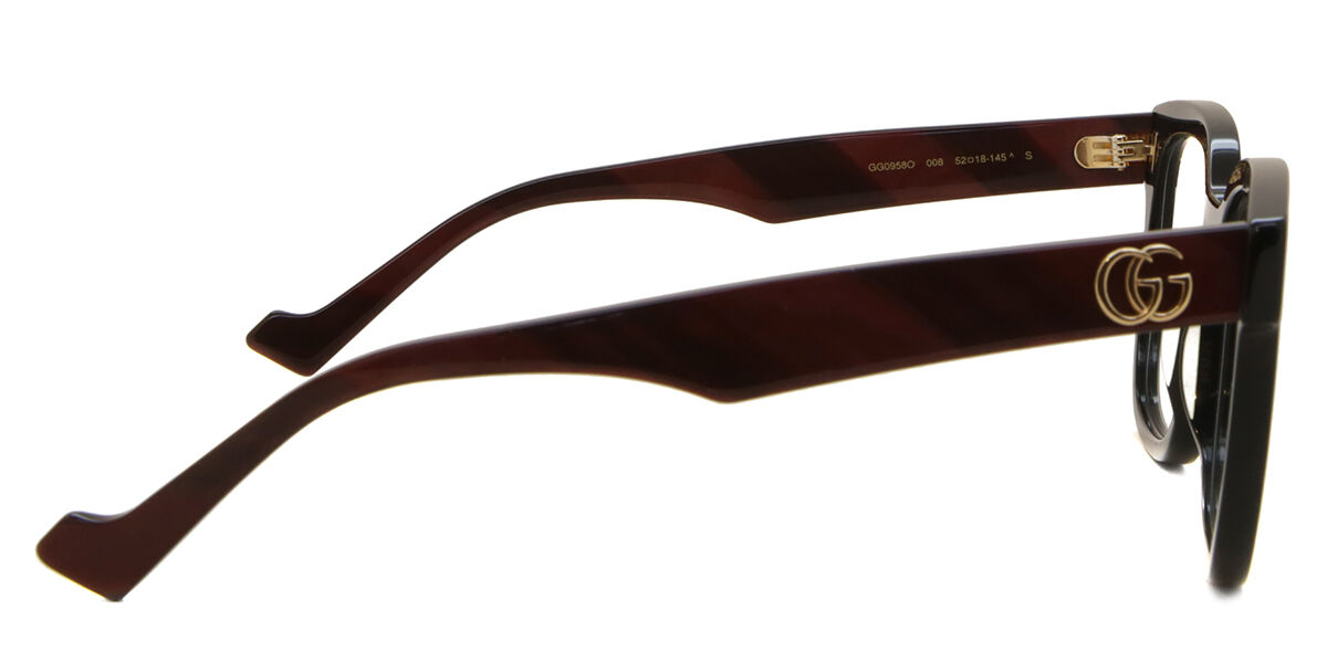 GUCCI スクエアフレームメガネ GG0958O 008 Gucci GG0958O 008 Glasses - US