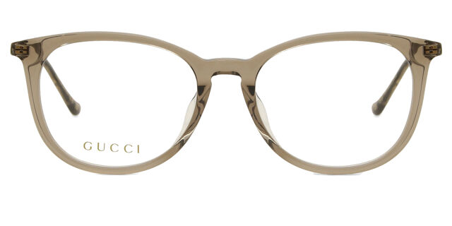 Gucci GG1468OA Asian Fit 003 Transparent Brown Eyeglasses  display picture 3