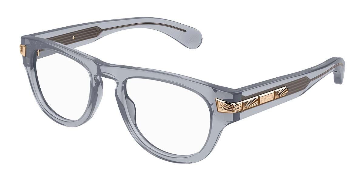 Photos - Glasses & Contact Lenses GUCCI GG1519O 003 Men's Eyeglasses Grey Size 51  - Blue (Frame Only)