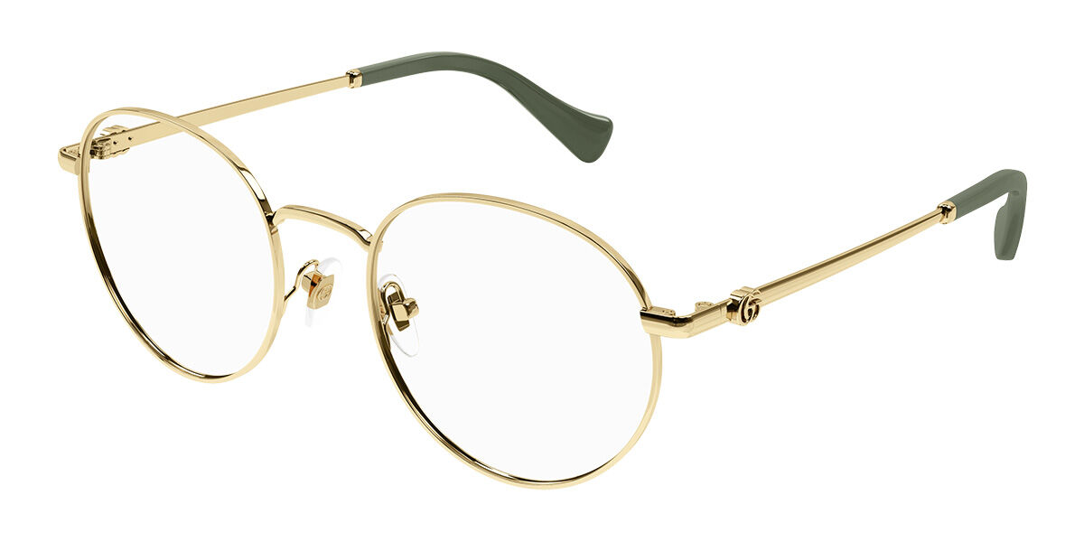 Photos - Glasses & Contact Lenses GUCCI GG1594O 002 Women's Eyeglasses Gold Size 52  - Blu (Frame Only)