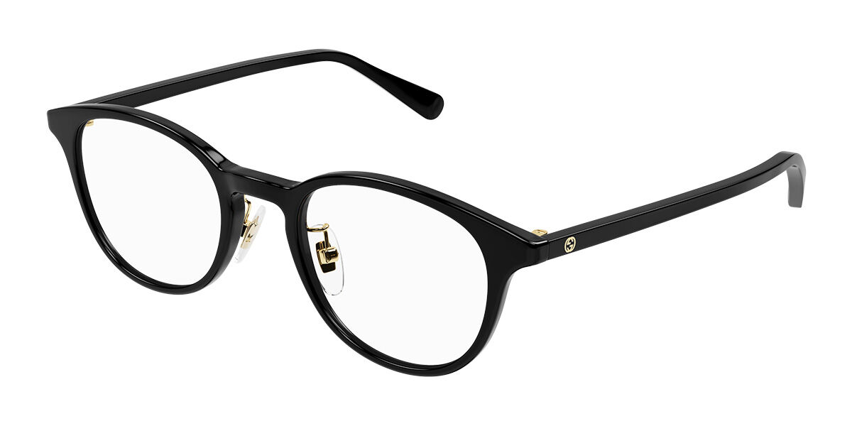 Gucci GG1474OJ Asian Fit 001 Women’s Glasses Black Size 48 - Free Lenses - HSA/FSA Insurance - Blue Light Block Available