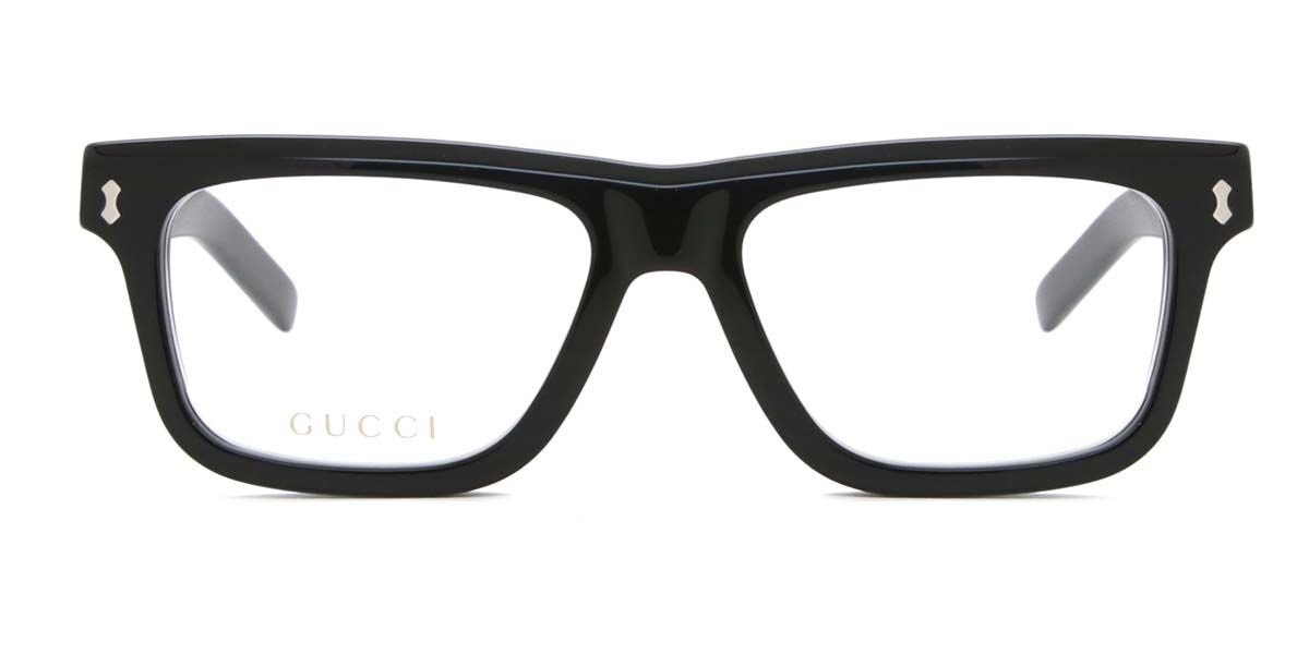 Photos - Glasses & Contact Lenses GUCCI GG1525O 001 Men's Eyeglasses Black Size 54  - Blue Light Block Available (Frame Only)