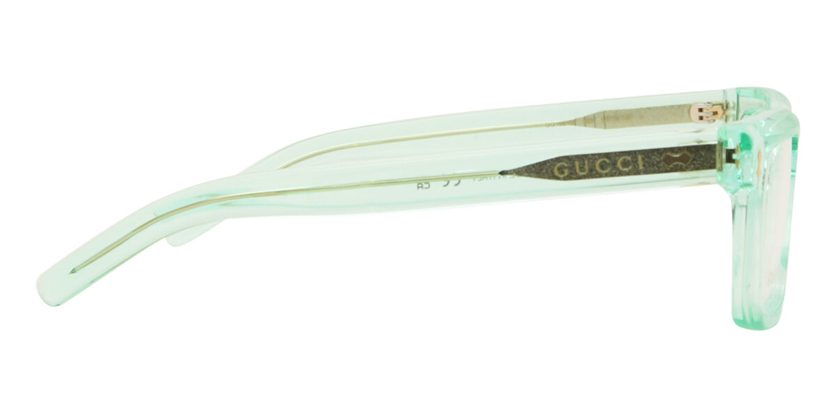 Gucci GG1525O 004 Transparent Green Eyeglasses | SmartBuyGlasses US