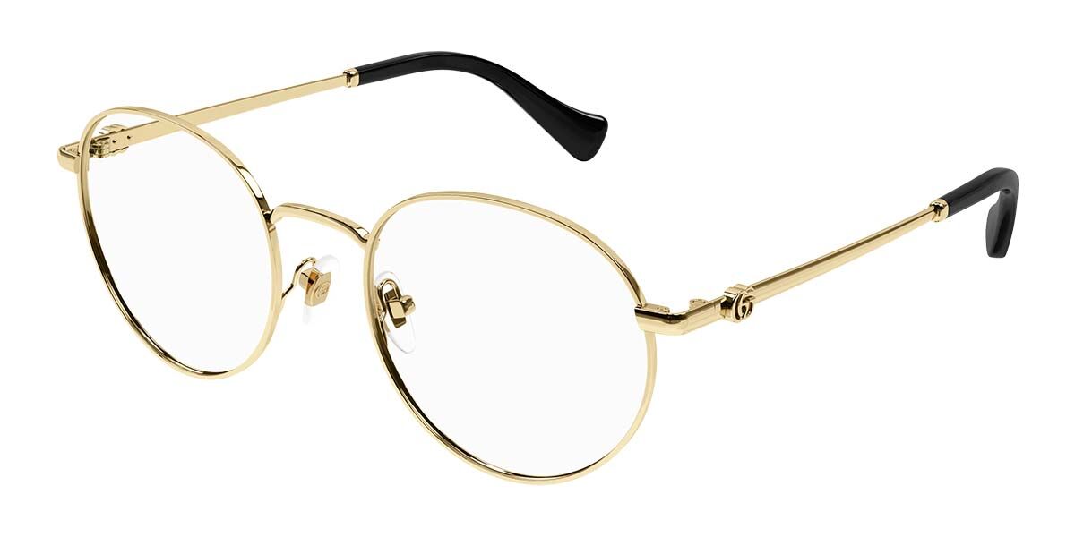 Photos - Glasses & Contact Lenses GUCCI GG1594O 001 Women's Eyeglasses Gold Size 52  - Blu (Frame Only)