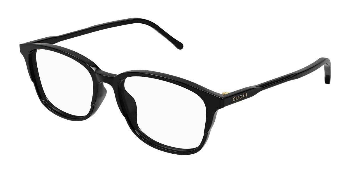 Photos - Glasses & Contact Lenses GUCCI GG1610OA Asian Fit 001 Men's Eyeglasses Black Size 54 (Frame O 