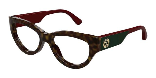 Gucci GG1665O 006 Tortoise Eyeglasses | SmartBuyGlasses US display picture 1