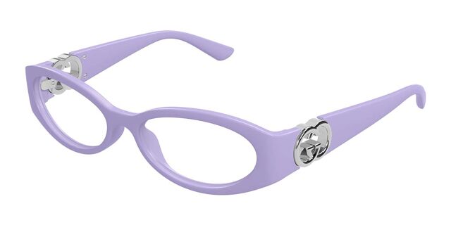 ?️ New Gucci GG1693O 003 Eyeglasses - Violet with Silver Frame GUCCI Oversized Reading Glasses GG1193O 003 56-18 Violet  main image 4