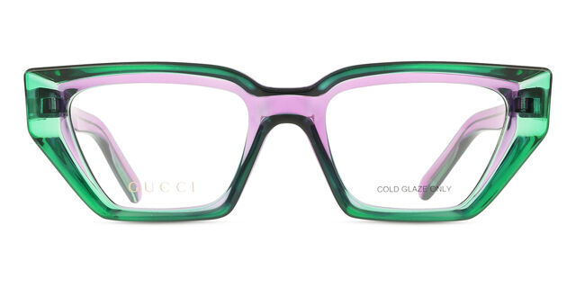 NWT GUCCI SUNGLASSES PURPLE GREEN WOMEN EYEWEAR GUCCI Gucci GG1477S 001 Violet Shaded Green/Light Green Purple  main image 4