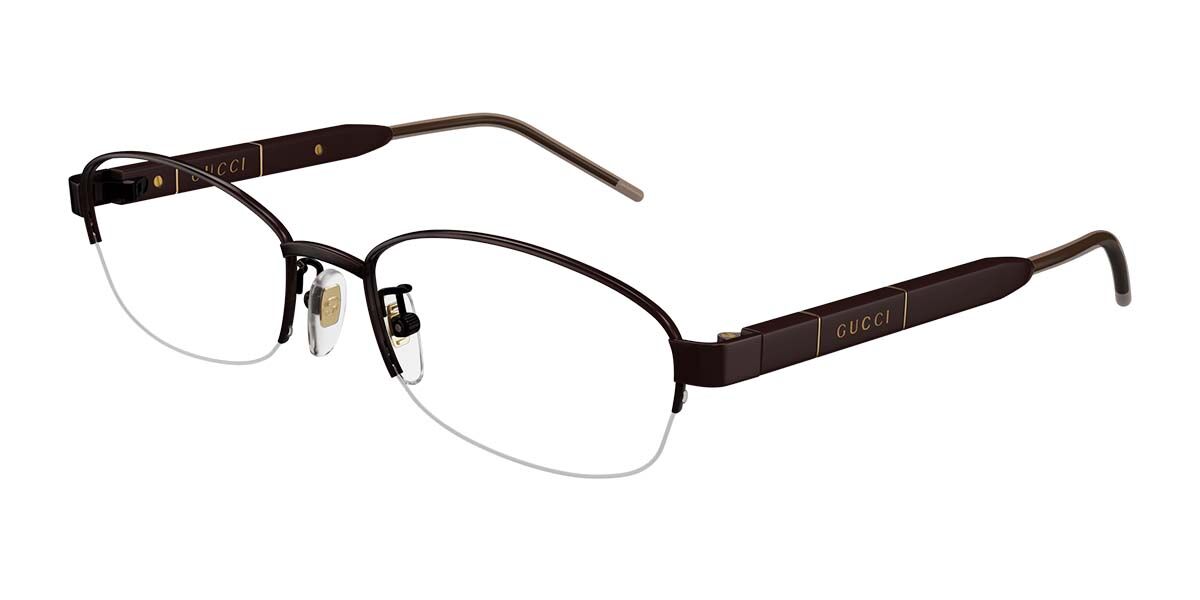 Image of Gucci GG1742OJ Asian Fit 002 Óculos de Grau Marrons Feminino PRT