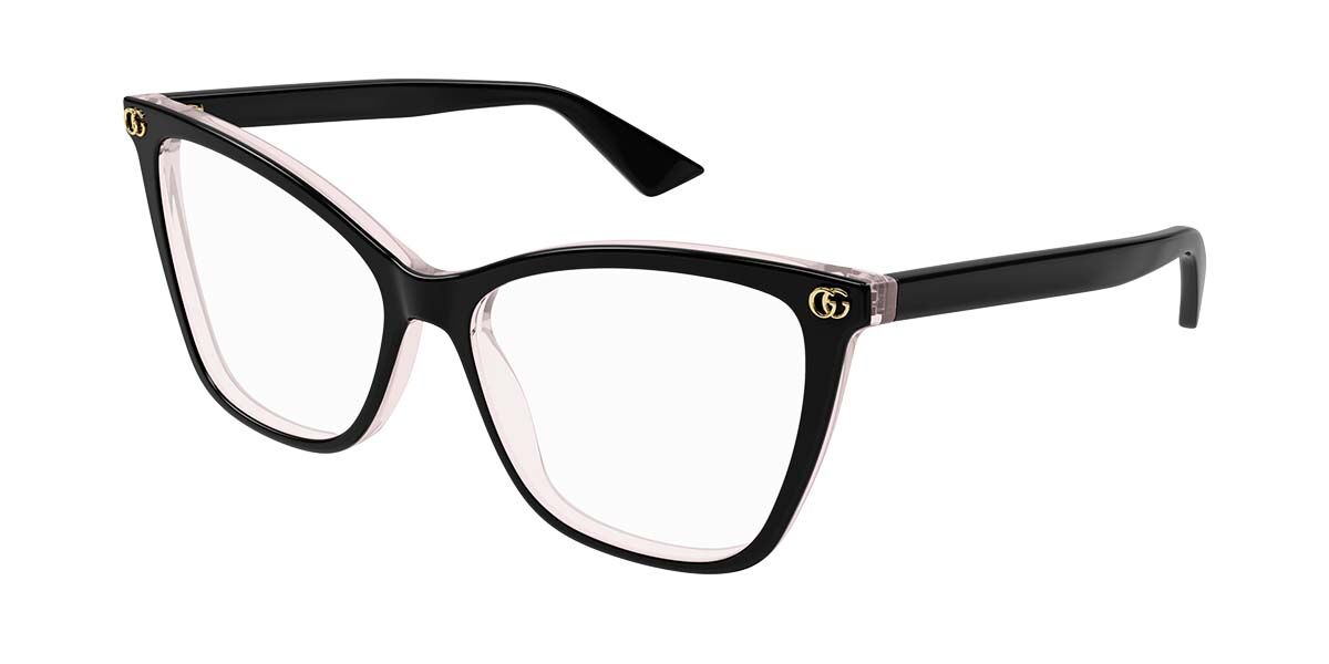 Photos - Glasses & Contact Lenses GUCCI GG1817O 003 Women's Eyeglasses Black Size 55  - Blue Light Block Available (Frame Only)