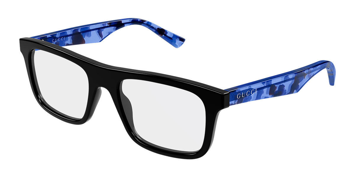 Gucci GG2184O 007 55 Svarta Glas&ouml;gon (Endast B&aring;ge) M&auml;n