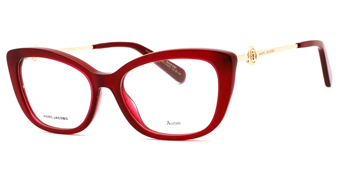 Marc Jacobs MARC 692 LHF Women's Eyeglasses Burgundy Size 53 (Frame Only) - Blue Light Block Available