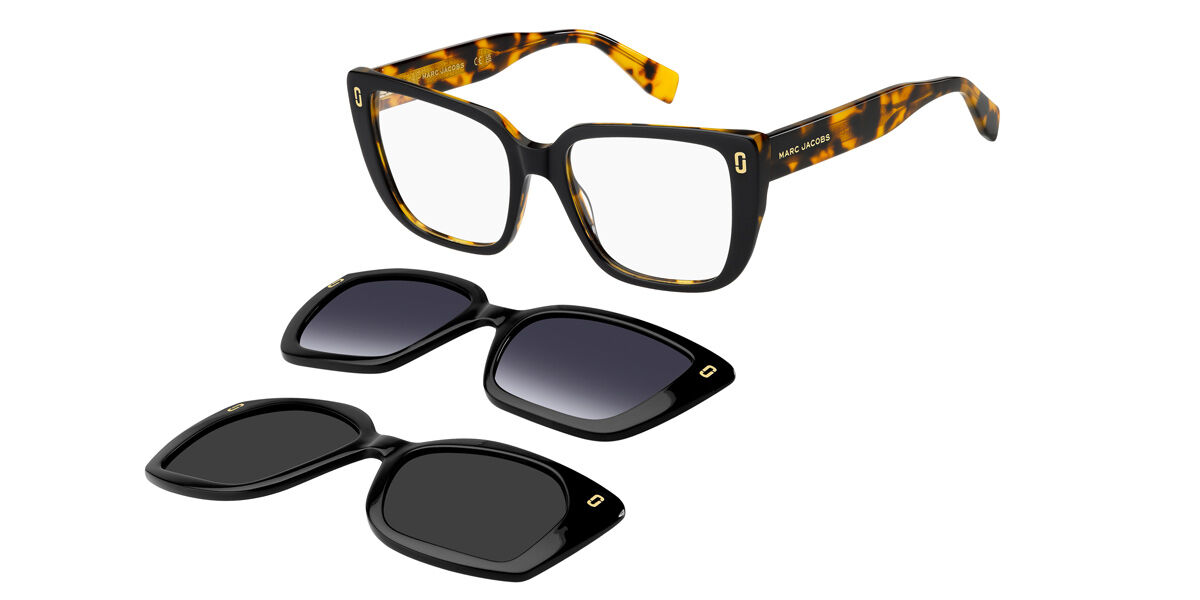 Marc Jacobs MJ 1149/C2 with Clip-On WR7/M9 Occhiali da Vista Neri per Donna (Solo Montatura)