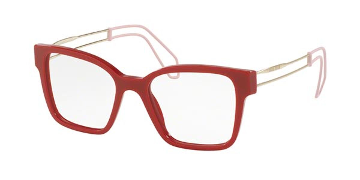 Miu Miu MU02PV USL1O1 Eyeglasses in Red | SmartBuyGlasses USA