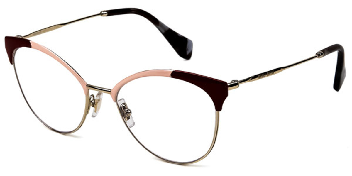 Miu Miu MU50PV 1AB1O1 Eyeglasses in Pale Gold/Matte Black ...